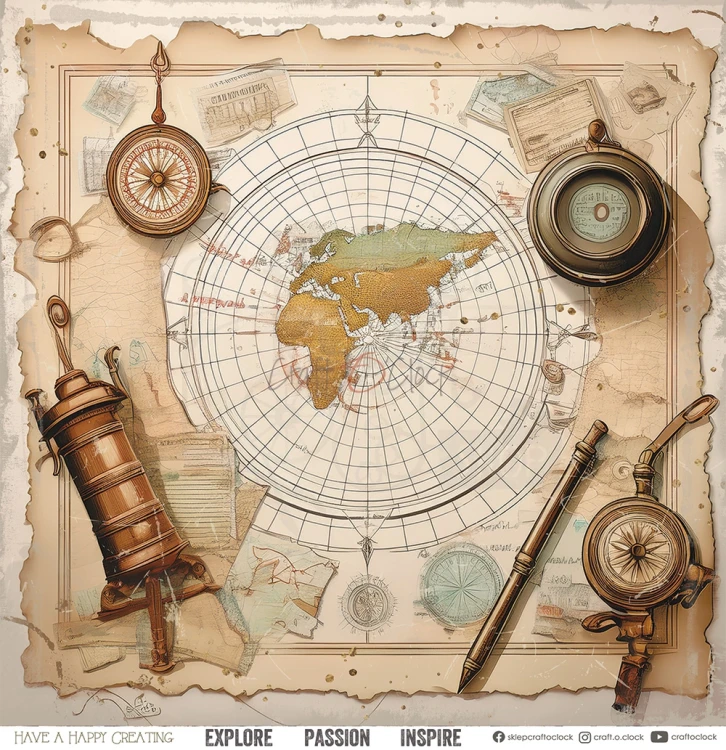 Zestaw papierów do scrapbookingu 30x30 Summer Adventures  CC-C77-SAS-00 Craft O'Clock