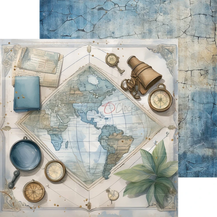 Zestaw papierów do scrapbookingu 20x20 Summer Adventures  CC-C77-SAS-07 Craft O'Clock