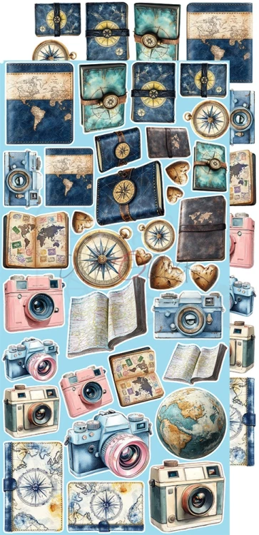 Zestaw dodatków 15x30 Summer Adventures - Chill CC-C77-SAS-11 Craft O'Clock