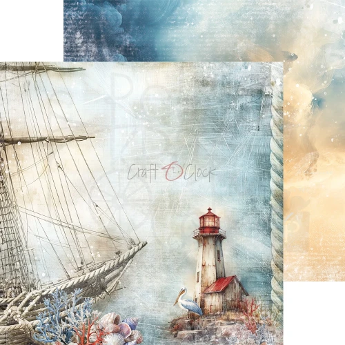 Zestaw papierów do scrapbookingu 20x20 Emerald Tales  CC-F40-ET-07 Craft O'Clock
