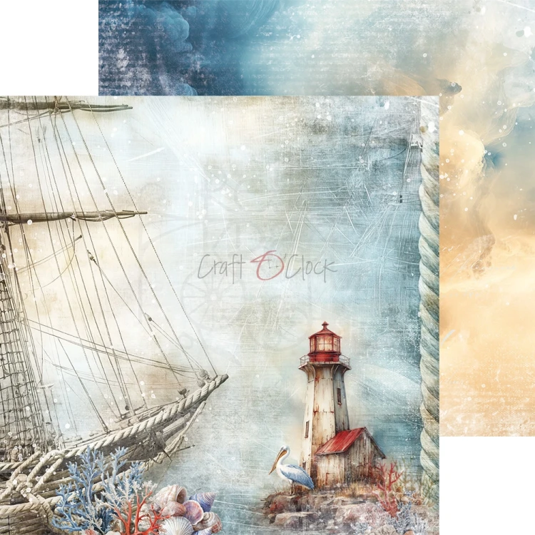 Zestaw papierów do scrapbookingu 20x20 Emerald Tales  CC-F40-ET-07 Craft O'Clock