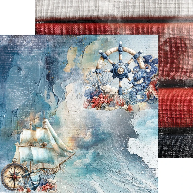 Zestaw papierów do scrapbookingu 20x20 Emerald Tales  CC-F40-ET-07 Craft O'Clock
