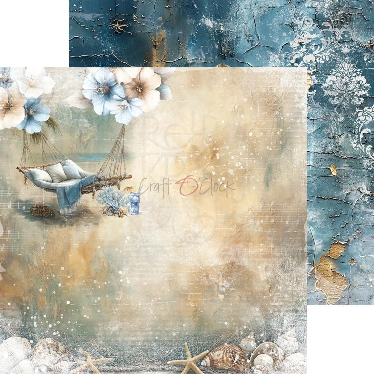Zestaw papierów do scrapbookingu 20x20 Emerald Tales  CC-F40-ET-07 Craft O'Clock
