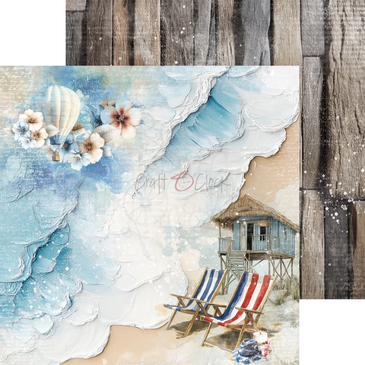 Zestaw papierów do scrapbookingu 20x20 Emerald Tales  CC-F40-ET-07 Craft O'Clock