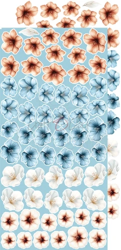 Zestaw dodatków 15x30 Emerald Tales - Flowers CC-F40-ET-11 Craft O'Clock