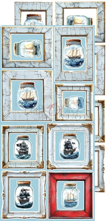 Zestaw dodatków 15x30 Emerald Tales - Flowers CC-F40-ET-11 Craft O'Clock
