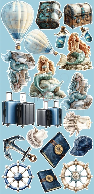 Zestaw dodatków 15x30 Emerald Tales - Flowers CC-F40-ET-11 Craft O'Clock