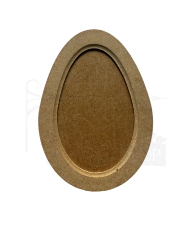 Jajko z nakładką 13.8cm HDF D00196 Dekor Wood