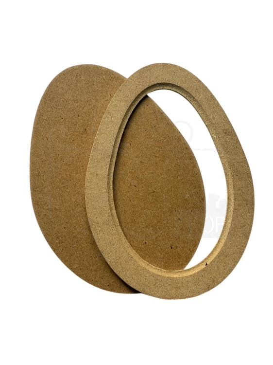 Jajko z nakładką 13.8cm HDF D00196 Dekor Wood