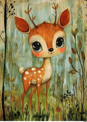 Papier ryżowy do decoupage A5 Jelonek 11682