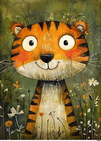 Papier ryżowy do decoupage A5 Tygrys 11660