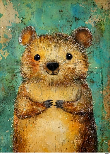 Papier ryżowy do decoupage A5 Chomik 11647