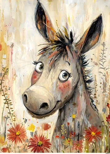 Papier ryżowy do decoupage A5 Osiołek 11623