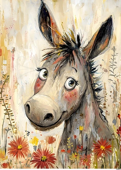 Papier ryżowy do decoupage A5 Osiołek 11623