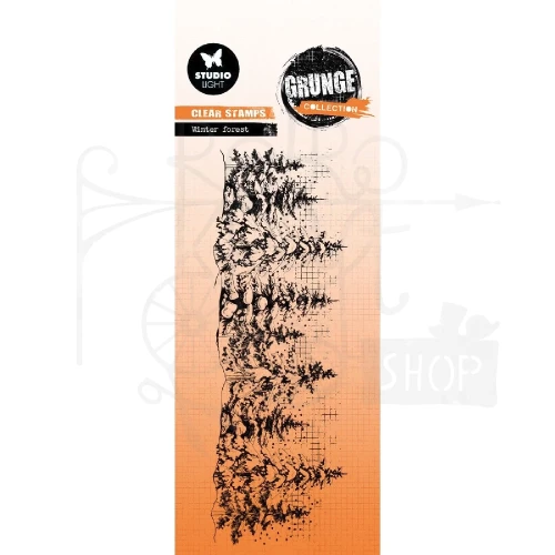 Stempel akrylowy Grunge Collection Winter forest SL-GR-STAMP841 Studio Light