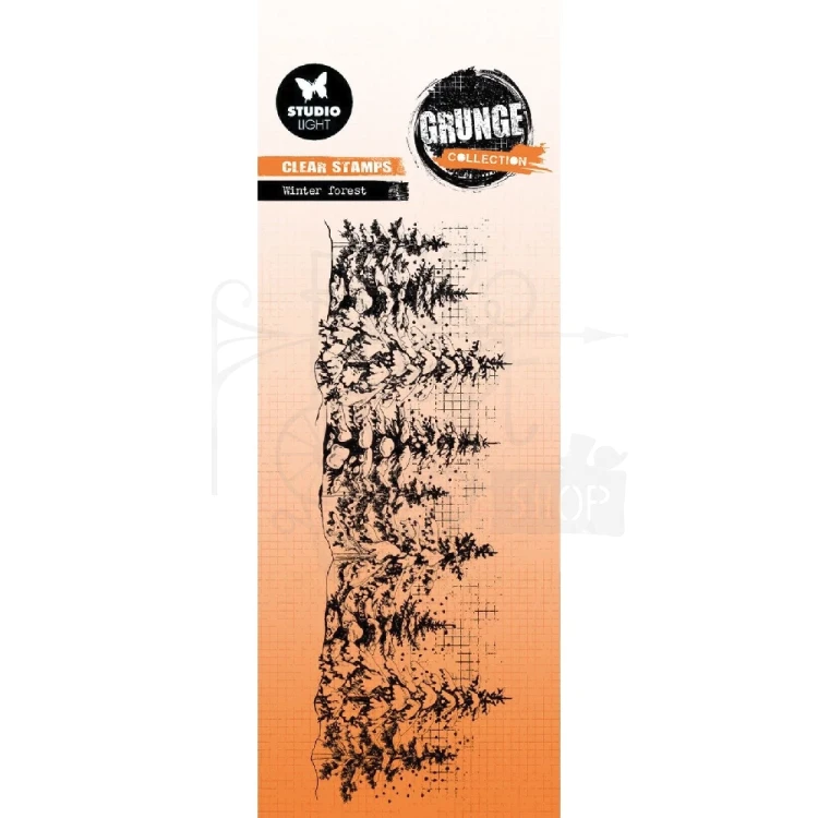 Stempel akrylowy Grunge Collection Winter forest SL-GR-STAMP841 Studio Light