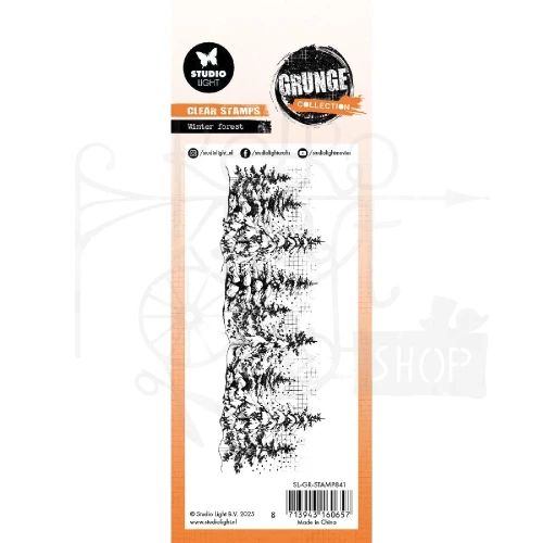 Stempel akrylowy Grunge Collection Winter forest SL-GR-STAMP841 Studio Light