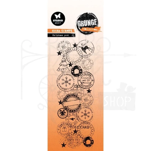 Stempel akrylowy Grunge Collection Christmas post SL-GR-STAMP842 Studio Light