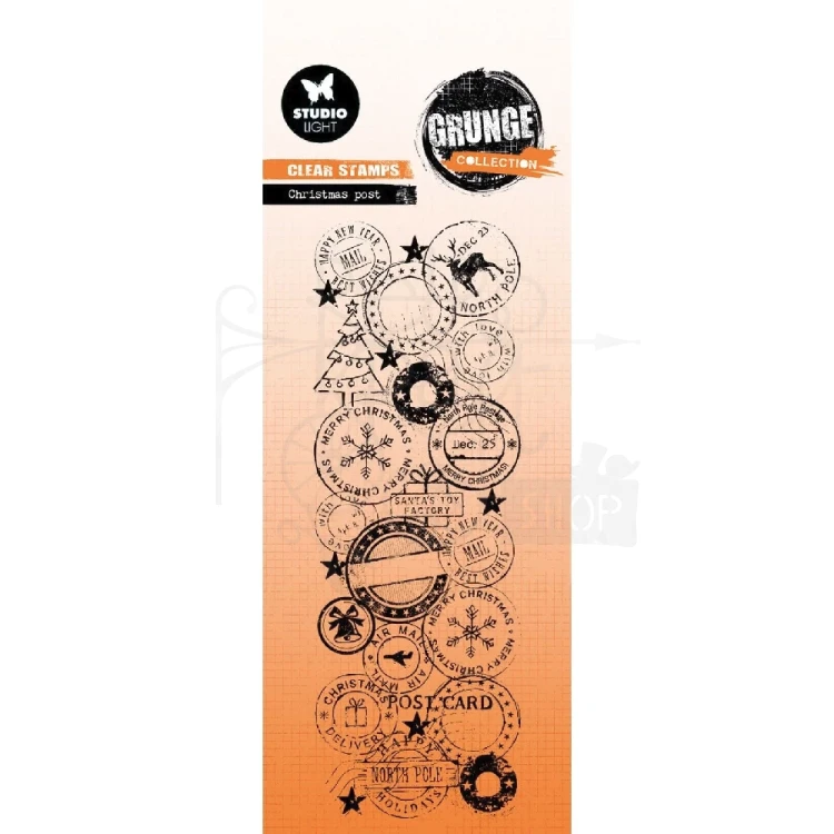 Stempel akrylowy Grunge Collection Christmas post SL-GR-STAMP842 Studio Light