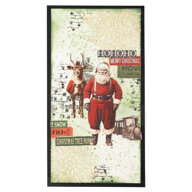 Stempel akrylowy Grunge Collection Santa toy factory SL-GR-STAMP843 Studio Light