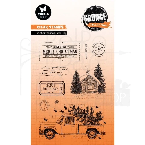 Stempel akrylowy Grunge Collection Winter wonderland SL-GR-STAMP844 Studio Light