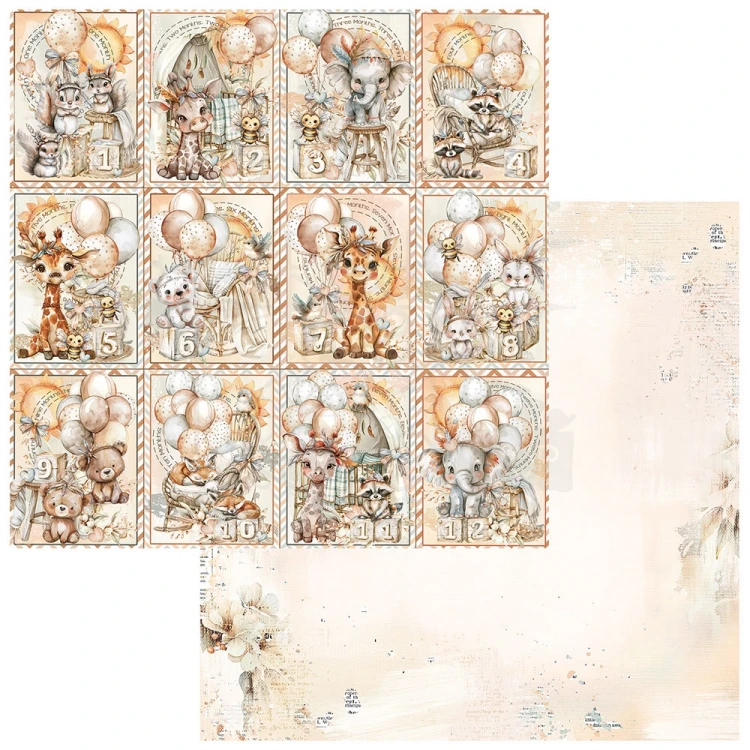 Zestaw papierów do scrapbookingu 30x30 Little Dreamer 8 arkuszy JLD31607 49 and Market