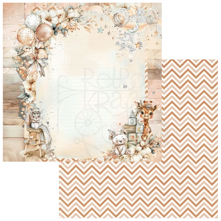 Zestaw papierów do scrapbookingu 30x30 Little Dreamer 8 arkuszy JLD31607 49 and Market