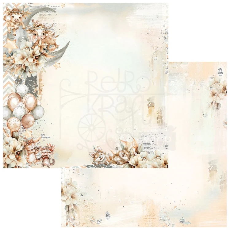 Zestaw papierów do scrapbookingu 30x30 Little Dreamer 8 arkuszy JLD31607 49 and Market