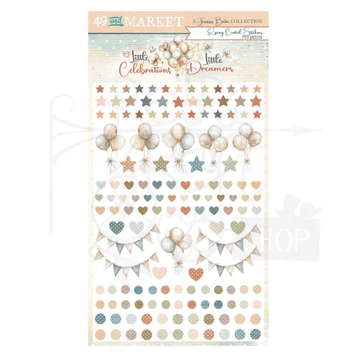 Naklejki epoksydowe Little Dreamer Little Celebrations Epoxy Stickers 143 szt JDC31775 49 and Market
