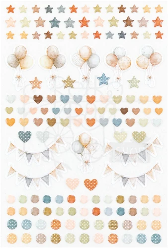 Naklejki epoksydowe Little Dreamer Little Celebrations Epoxy Stickers 143 szt JDC31775 49 and Market