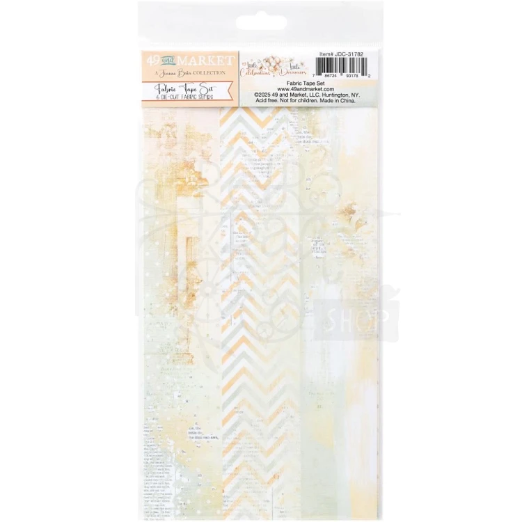 Taśma materiałowa Fabric Tape Little Dreamer Little Celebrations 6 pasków JDC31782 49 and Marke