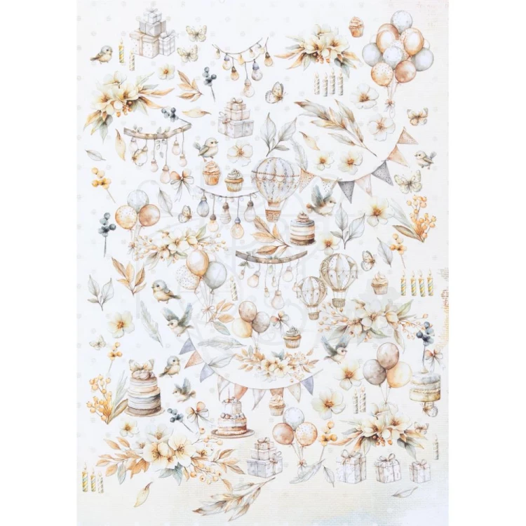 Ozdoby papierowe Die-cuts Little Celebrations Elements 126 szt JLC31973 49 and Market