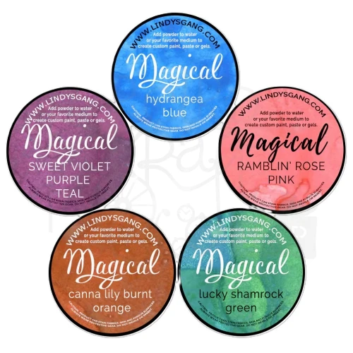 Zestaw pigmentów Magical Jar Victorian Bouquet 5 szt MAG-12 Lindy's Stamp Gang