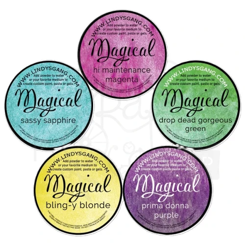 Zestaw pigmentów Magical Jar Drop Dead Diva 5 szt MAG-14 Lindy's Stamp Gang