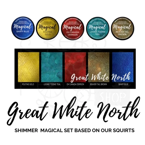 Zestaw pigmentów Magical Jar Great White North 5 szt MAG-22 Lindy's Stamp Gang