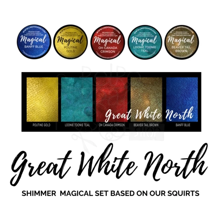 Zestaw pigmentów Magical Jar Great White North 5 szt MAG-22 Lindy's Stamp Gang