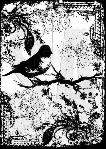 Stempel gumowy kauczukowy Tattered Sparrow COM031 Tim Holtz