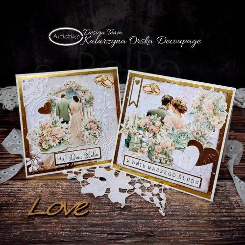 Papier do scrapbookingu A4 dodatki do wycinania Napisy okolicznościowe 02 A-P-069 Artistiko