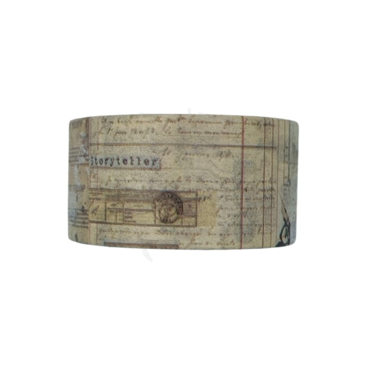 Taśma washi - Elementy i napisy retro - 20mm