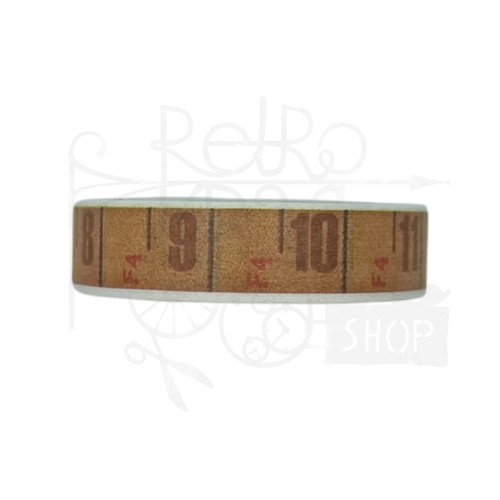 Taśma washi - Taśma miarka retro - 10mm
