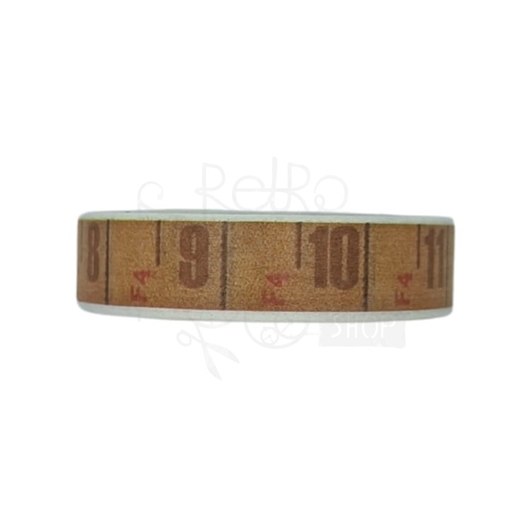 Taśma washi - Taśma miarka retro - 10mm
