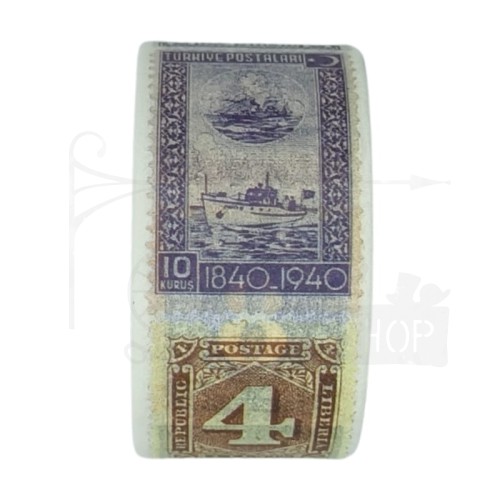 Taśma washi - Znaczki pocztowe retro - 20mm