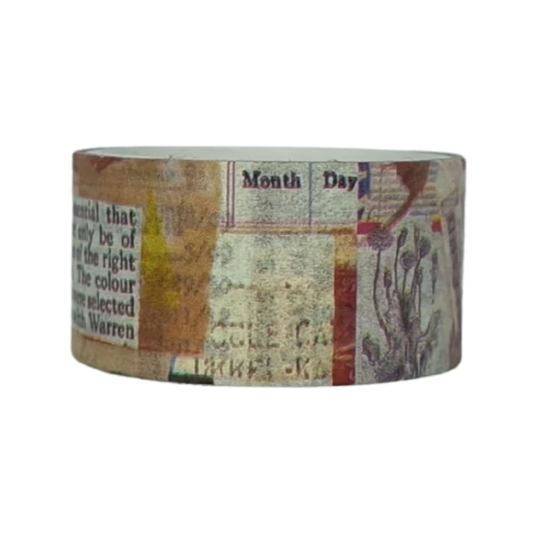 Taśma washi - Elementy i napisy retro - 20mm