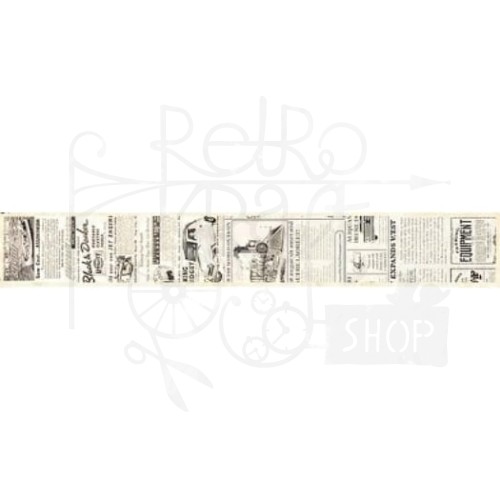 Taśma washi - Etykiety reklamy retro - 25mm