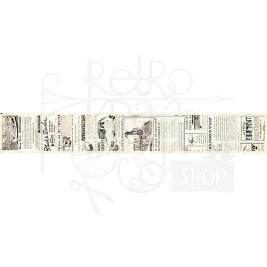 Taśma washi - Etykiety reklamy retro - 25mm