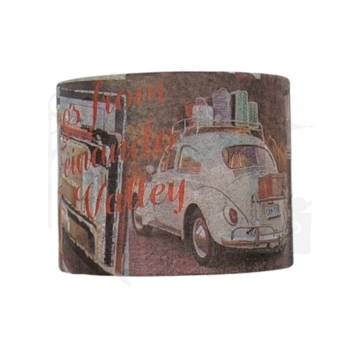 Taśma washi - Elementy i napisy retro - 30mm