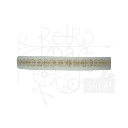Taśma washi - Delikatny ornament retro - 5mm