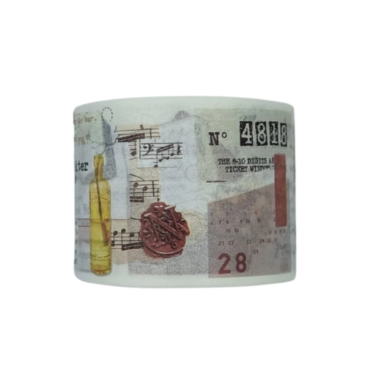 Taśma washi - Elementy i napisy retro - 30mm