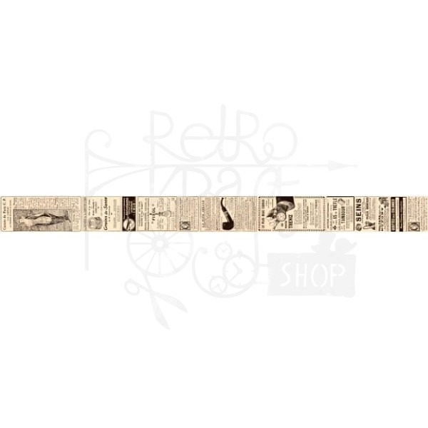 Taśma washi - Etykiety reklamy retro - 30mm