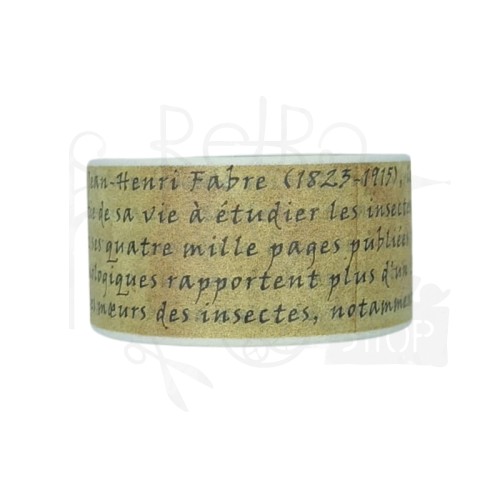 Taśma washi - Napisy retro - 20mm